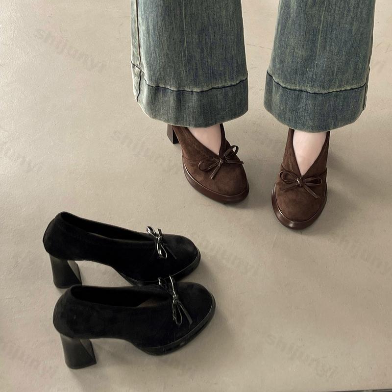 Women's High Heels 2025 Spring - đánh giá và giá Vintage Fashion Girl