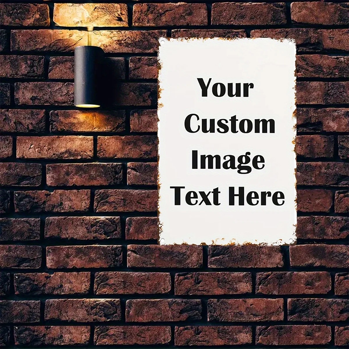Custom Photo & Text Tin Sign - - đánh giá và giá Vintage Fashion Plates