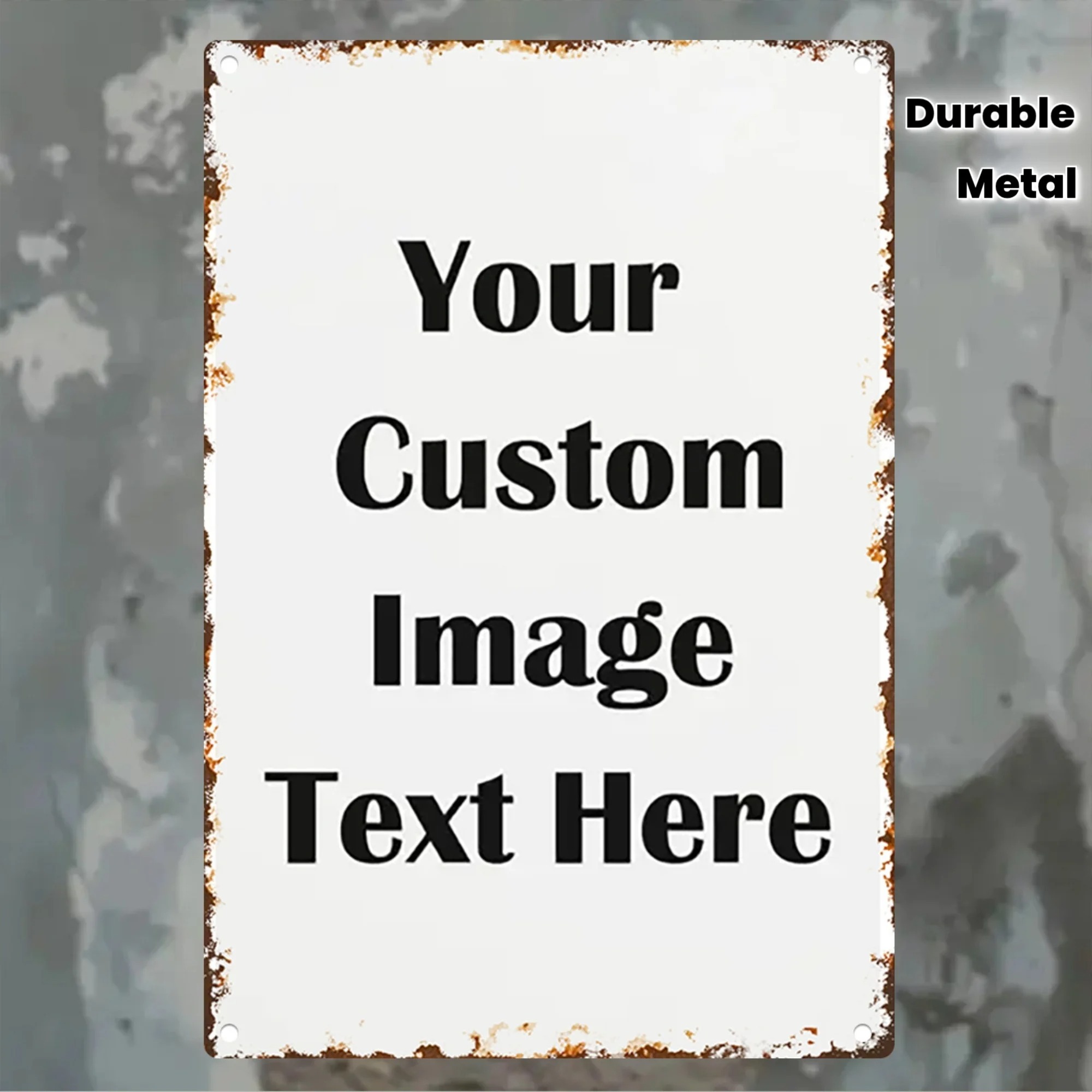 Custom Photo & Text Tin Sign - - đánh giá và giá Vintage Fashion Plates
