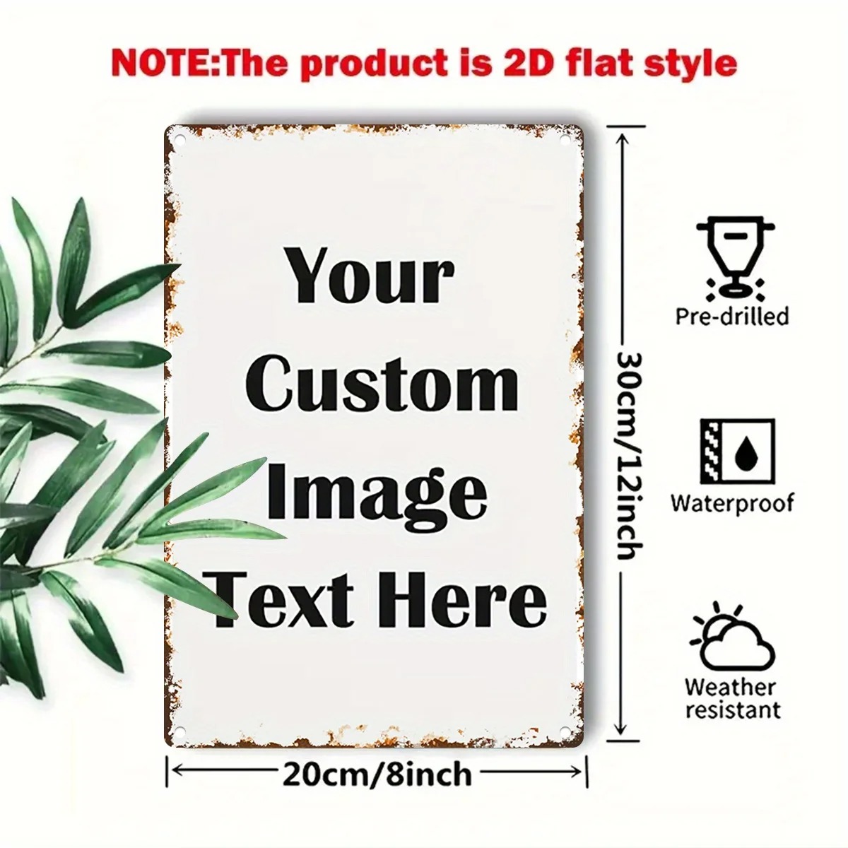 Custom Photo & Text Tin Sign - - đánh giá và giá Vintage Fashion Plates