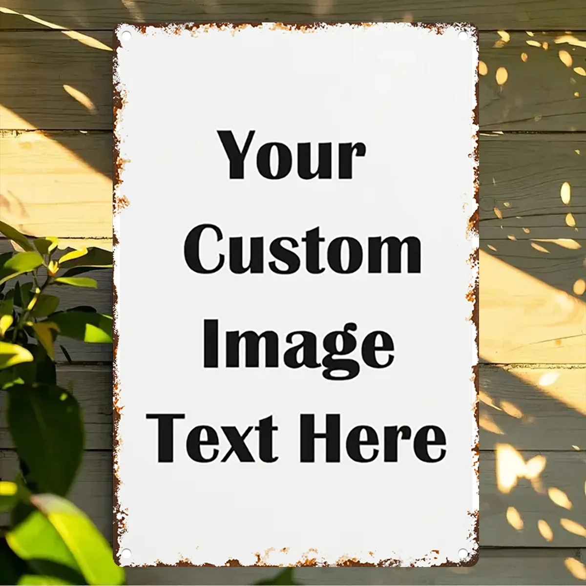Custom Photo & Text Tin Sign - - đánh giá và giá Vintage Fashion Plates