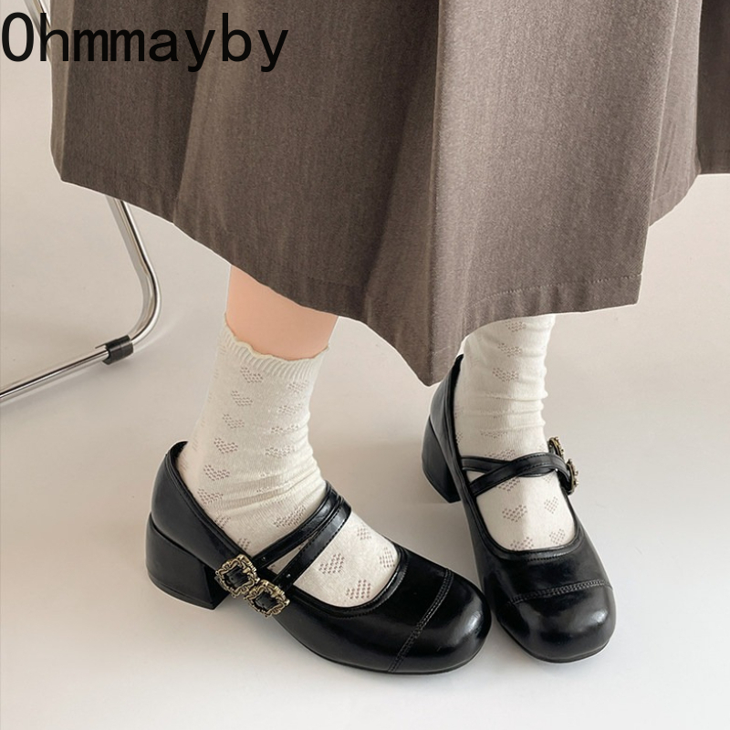 Vintage Thick Heel Women Mary  - đánh giá và giá Vintage Outdoor Fashion