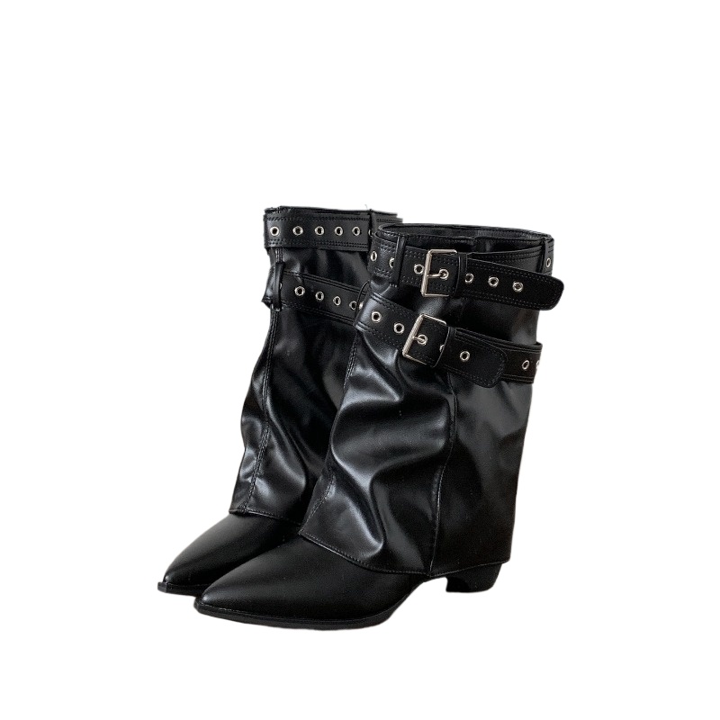 Women Pipe Boots Fashion Belt  - đánh giá và giá Vintage Fashion Ladies