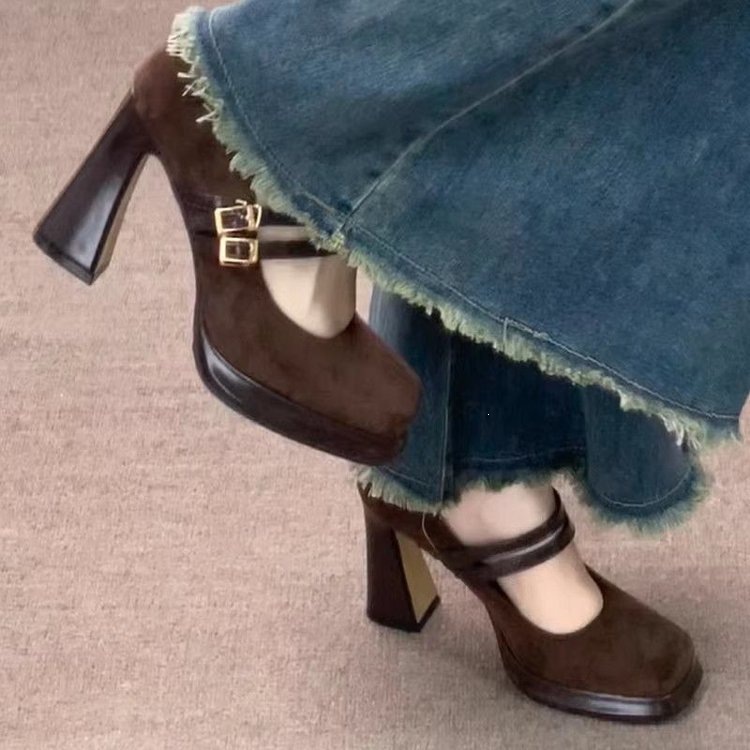 Vintage Thick High Women Mary  - đánh giá và giá Vintage Fashion Girl