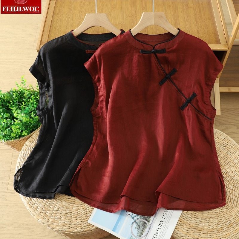 Cotton Linen Tops Blouses Fash - đánh giá và giá Vintage Fashion In Japan