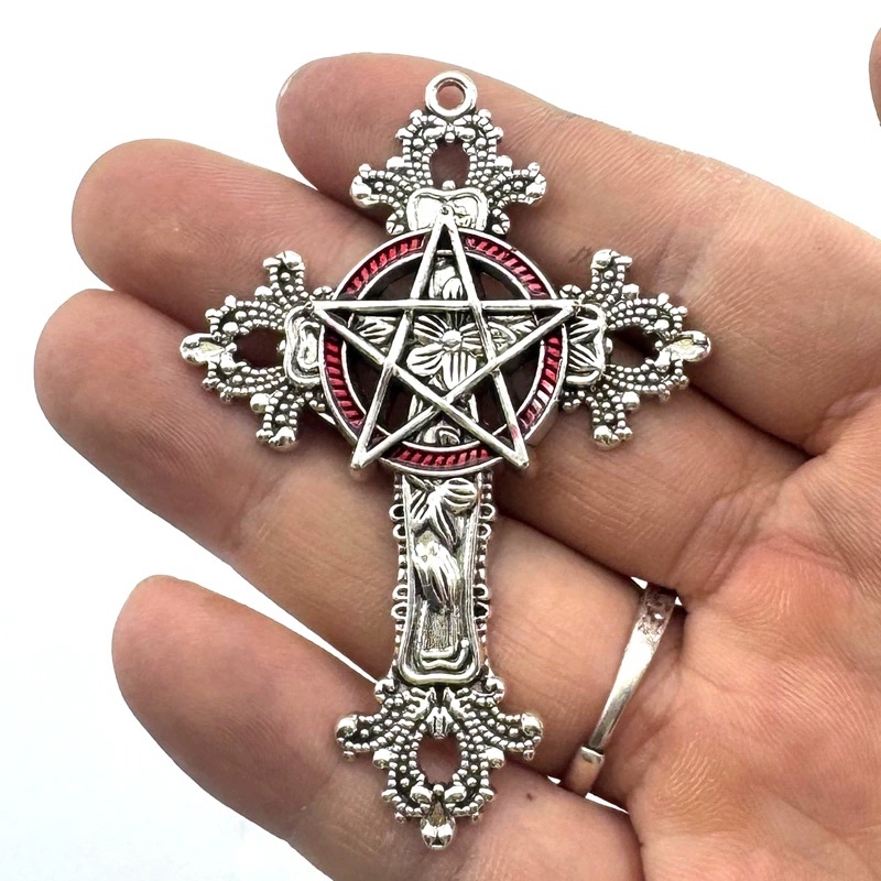 2pcs 30x15mm Gothic Big Cross  - đánh giá và giá Vintage Fashion Tumblr