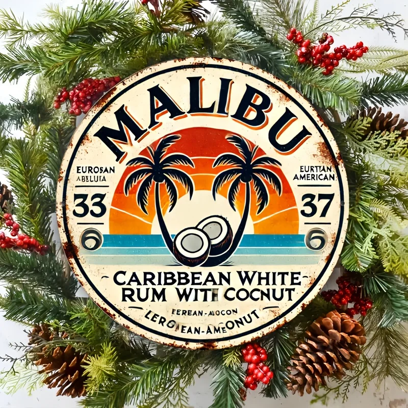 Vintage Malibu Rum Coconut Alu - đánh giá và giá Vintage Fashion Plates
