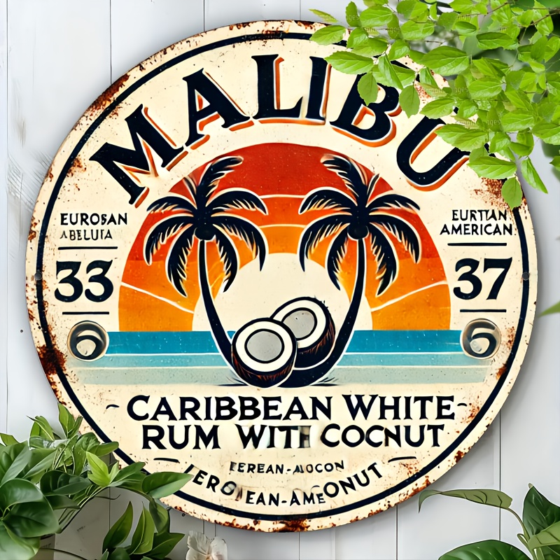 Vintage Malibu Rum Coconut Alu - đánh giá và giá Vintage Fashion Plates