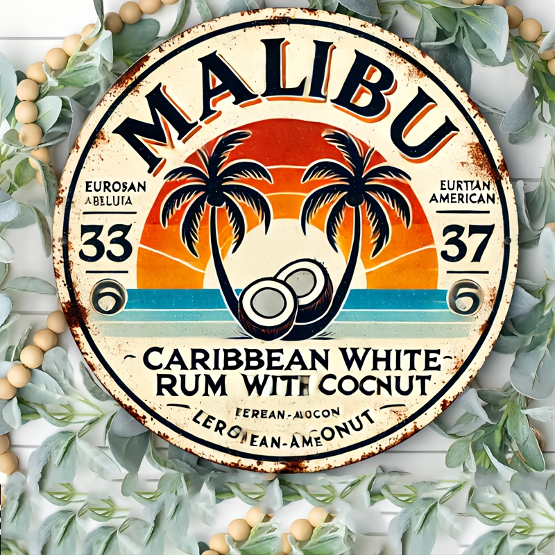 Vintage Malibu Rum Coconut Alu - đánh giá và giá Vintage Fashion Plates