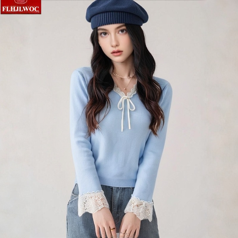 Bow Tie Tops Jumpers Pullovers - đánh giá và giá Vintage Fashion In Japan