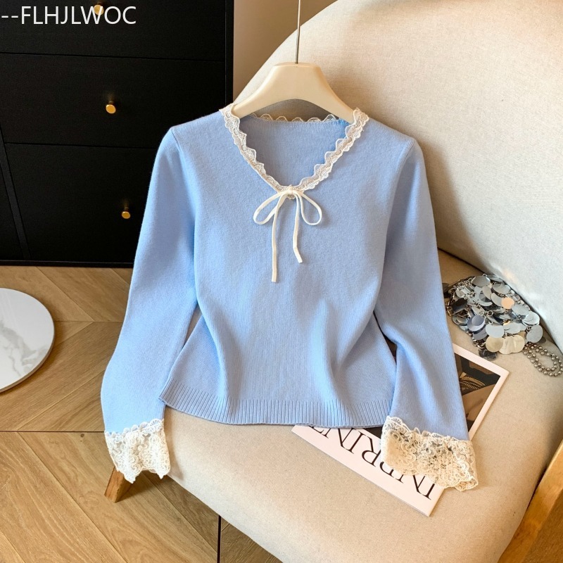 Bow Tie Tops Jumpers Pullovers - đánh giá và giá Vintage Fashion In Japan