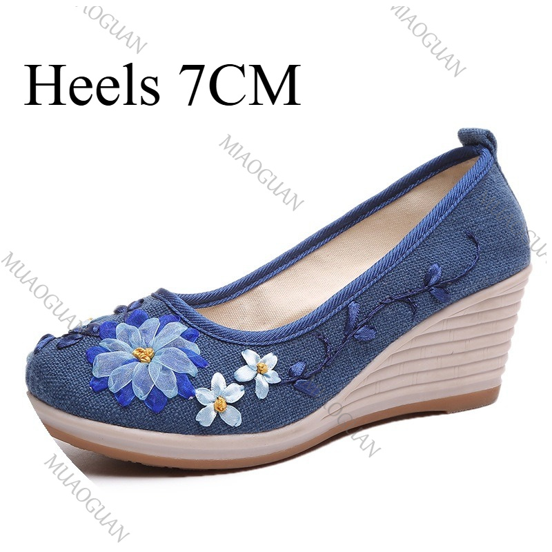 Embroidered Women Comfort Wedg - đánh giá và giá Vintage Fashion Ladies