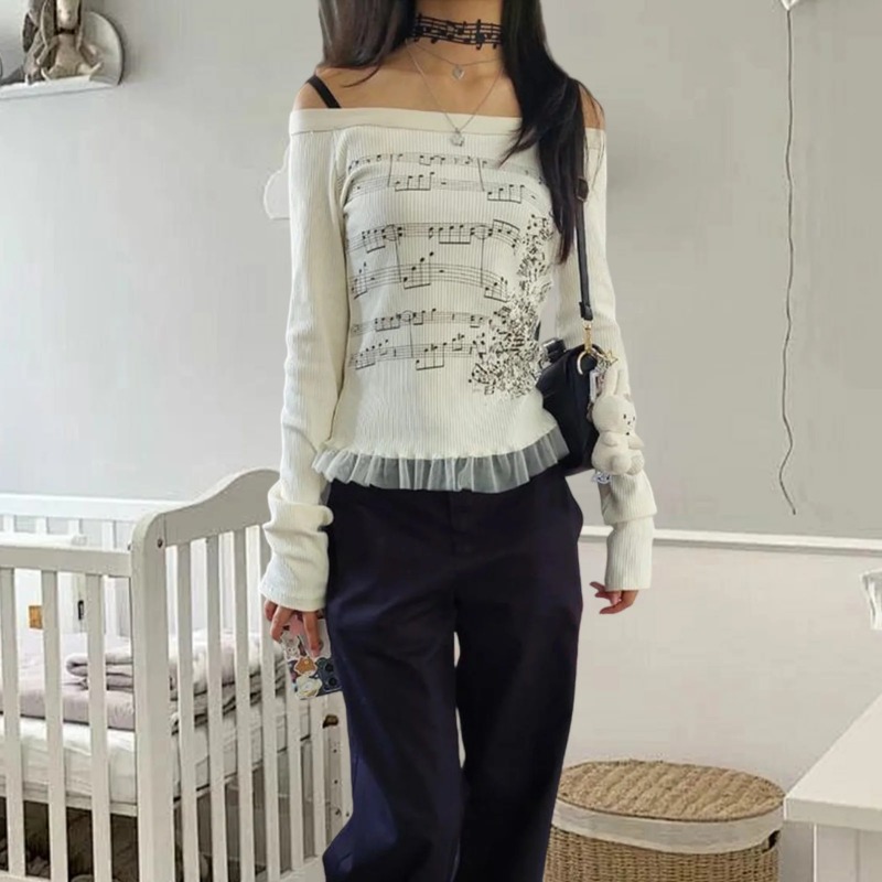 Autumn Y2K Harajuku Retro T-Sh - đánh giá và giá Retro Vintage Korean Fashion