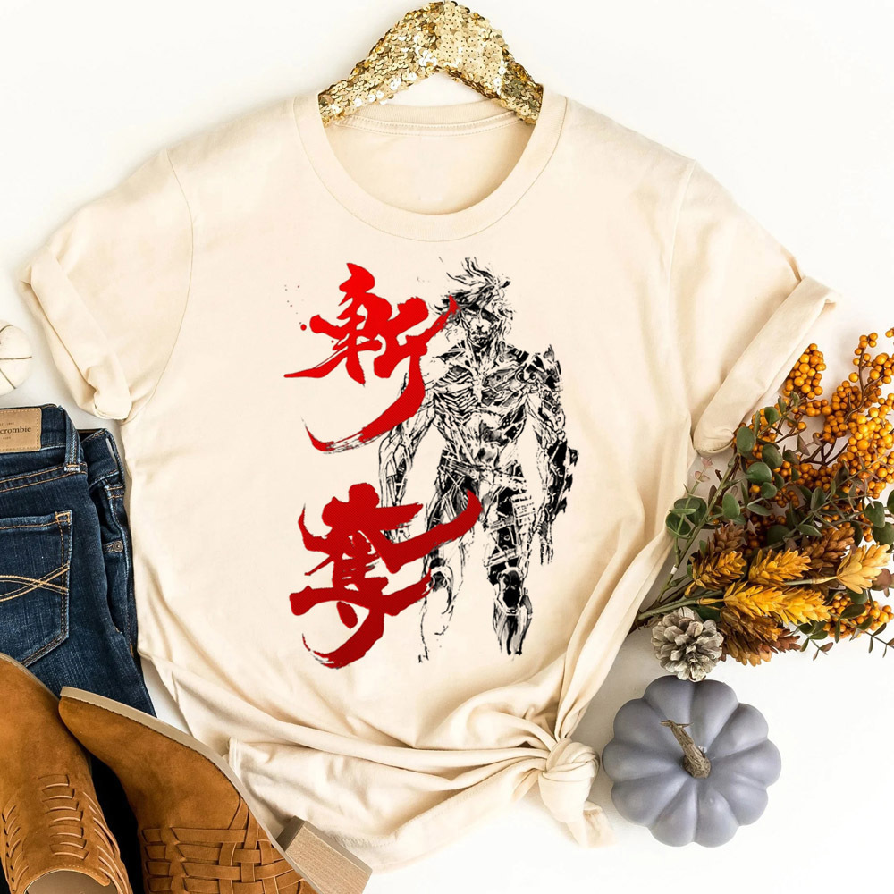 Metal Gear Solid tshirt teen c - đánh giá và giá Retro Vintage Korean Fashion