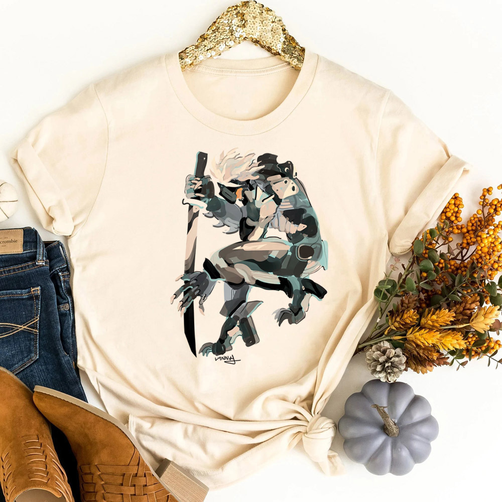 Metal Gear Solid tshirt teen c - đánh giá và giá Retro Vintage Korean Fashion