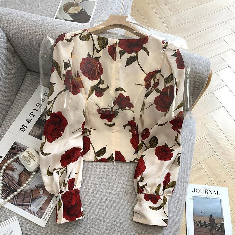 S-3XL Hoa Hồng Áo Sexy Nữ Ôm T - đánh giá và giá Retro Vintage Korean Fashion